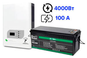 Комплект бессперебойного питания FENIX POWER VS5024AFL и аккумулятор Full Energy FEG-24100 (LiFePo4)