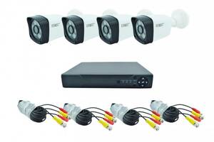 Комплект DVR регистратор 4-канальный и 4 камеры