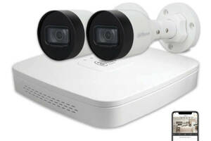 Комплект IP видеонаблюдения Dahua IP KIT 2x2MP OUTDOOR