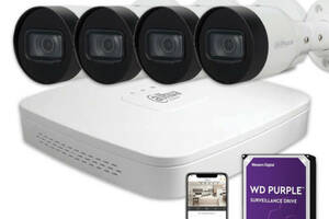 Комплект IP видеонаблюдения Dahua IP KIT 4x4MP OUTDOOR + HDD 1 TB