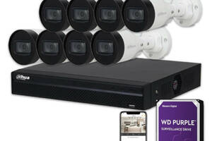 Комплект IP видеонаблюдения Dahua IP KIT 8x2MP OUTDOOR + HDD 1TB