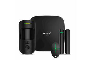 Комплект охранной сигнализации Ajax StarterKit Cam Black