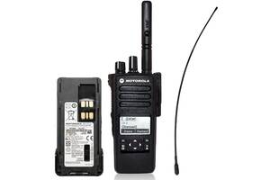 Комплект оригінальна радіостанція цифрова Motorola DP4600e VHF AES-256 шифрування з додатковим акумулятором та антено...