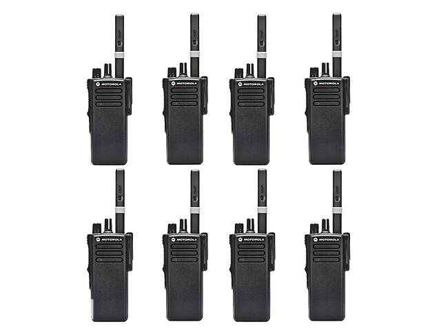 Комплект с 8 шт Оригинальных цифровых раций Motorola DP4400e UHF 2450 мАч