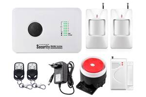 Комплект сигнализации GSM Alarm System G10C modern plus для 1-комнатной квартиры Белый (GGFBD678CHYVIDO)