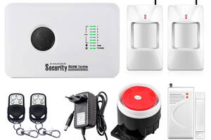 Комплект сигнализации GSM Alarm System G10C modern plus для 1-комнатной квартиры Белый (GGFBD678CHYVIDO)