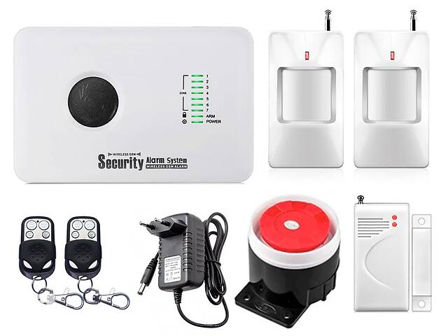 Комплект сигнализации GSM Alarm System G10C modern plus для 1-комнатной квартиры Белый (GGFBD678CHYVIDO)