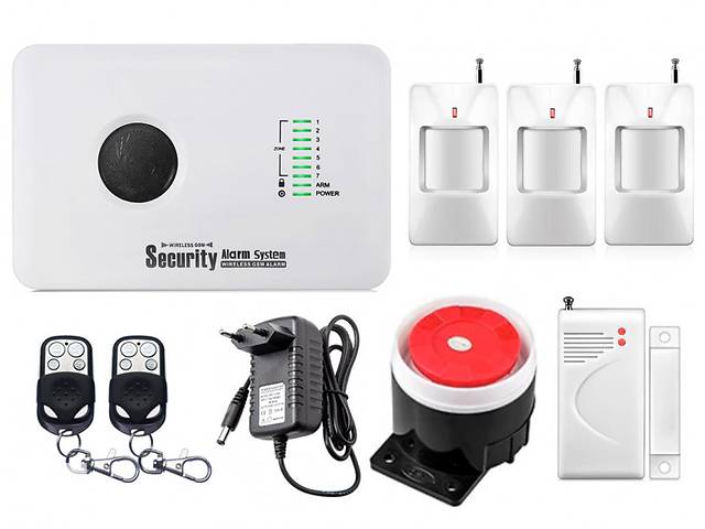 Комплект сигнализации GSM Alarm System G10C modern plus для 2-комнатной квартиры Белый (GFBVC208CDHUDKL)