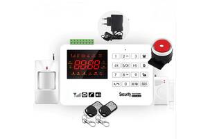Комплект сигнализации GSM Alarm System GSM40A plus Белый (UUGJRNN885SVVVD)