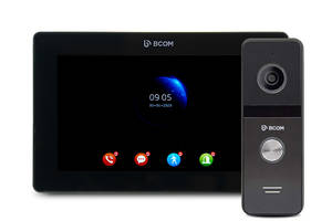 Комплект видеодомофона BCOM BD-770FHD Black Kit: видеодомофон 7' и видеопанель