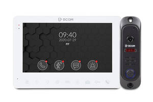 Комплект видеодомофона BCOM BD-780M White Kit: видеодомофон 7' с детектором движения и видеопанель