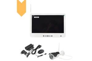 Комплект видеонаблюдения беспроводной DVR KIT Full HD XPRO CAD-1308 LCD 13.3' WiFi 8ch набор на 8 камеры