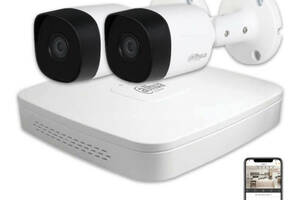 Комплект видеонаблюдения Dahua HD KIT 2x5MP OUTDOOR