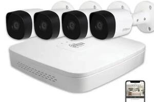 Комплект видеонаблюдения Dahua HD KIT 4x2MP INDOOR-OUTDOOR + HDD 1TB