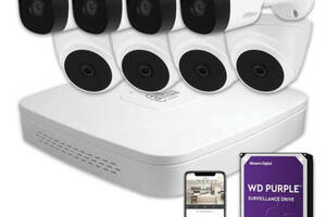 Комплект видеонаблюдения Dahua HD KIT 8x2MP INDOOR-OUTDOOR + HDD 1TB