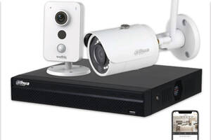 Комплект видеонаблюдения Dahua Wi-Fi KIT 2x4MP INDOOR-OUTDOOR