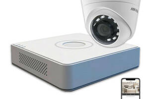 Комплект видеонаблюдения Hikvision HD KIT 1x2MP INDOOR