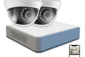 Комплект видеонаблюдения Hikvision HD KIT 2x1 MP INDOOR