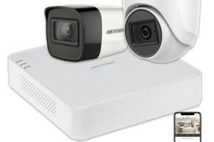Комплект видеонаблюдения Hikvision HD KIT 2x5MP INDOOR-OUTDOOR