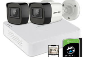 Комплект видеонаблюдения Hikvision HD KIT 2x5MP OUTDOOR + HDD 1TB