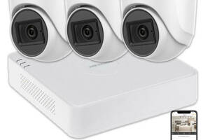 Комплект видеонаблюдения Hikvision HD KIT 3x5MP INDOOR