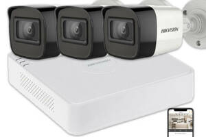 Комплект видеонаблюдения Hikvision HD KIT 3x5MP OUTDOOR