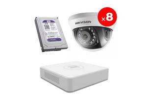 Комплект відеоспостереження Hikvision Light-3-8