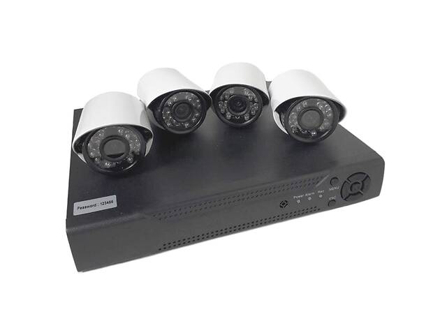 Комплект видеонаблюдения на 4 камеры UKC DVR KIT 520 AHD 4ch Gibrid 6932