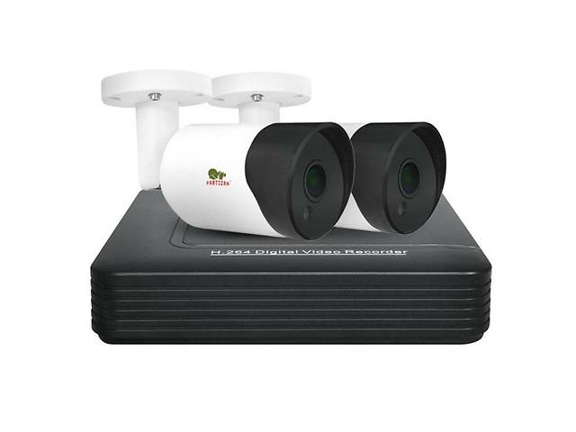 Комплект видеонаблюдения  Partizan AHD-14 2xCAM + 1xDVR + HDD