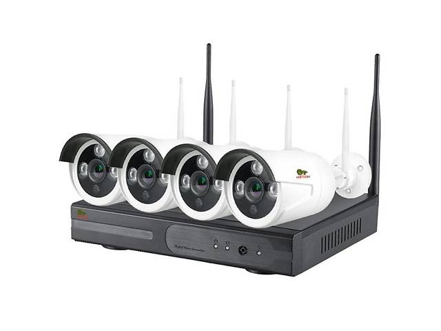 Комплект видеонаблюдения Partizan Wi-Fi IP-27 4xCAM + 1xNVR