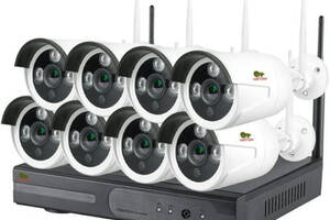 Комплект видеонаблюдения Partizan Wi-Fi IP-37 8xCAM + 1xNVR (v1.1)
