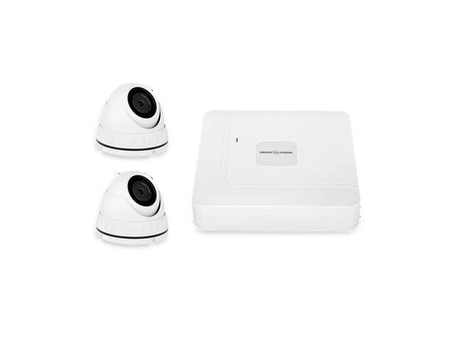 Комплект видеонаблюдения уличный на 2 антивандальные камеры GV-K-W61/02 5MP (Lite)