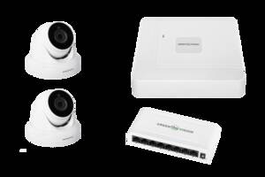 Комплект видеонаблюдения уличный на 2 антивандальные камеры GV-IP-K-W59/02 5MP (Lite)