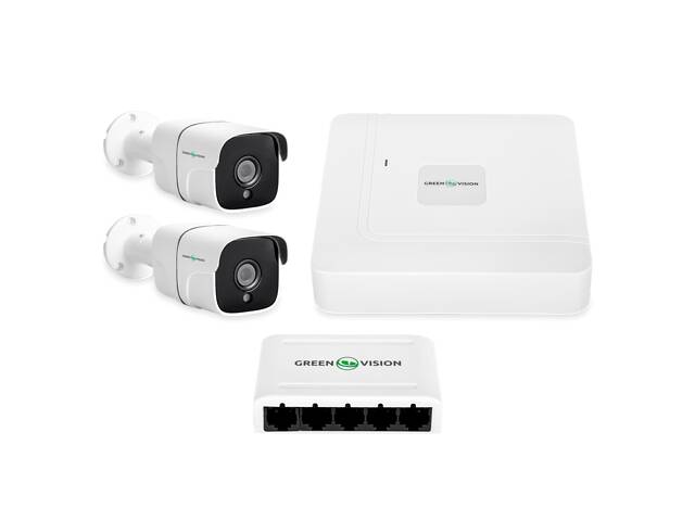 Комплект видеонаблюдения внутренний на 2 камеры GV-IP-K-W68/02 4MP (Lite)