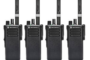 Комплект из 4 шт цифровых раций Motorola DP4400e UHF 2450 мАч