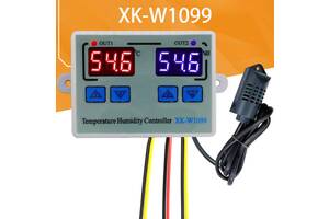 Контроллер XK-W1099 температуры 0 до +100 и влажности 220 В