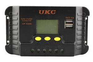 Контроллер заряда солнечной батареи UKC CP-420A 8459 N