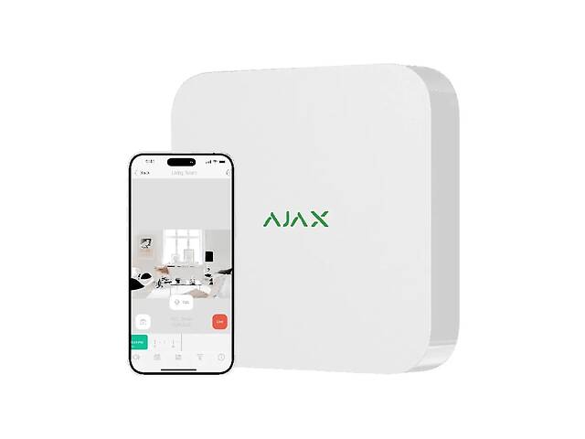 Мережевий відеореєстратор Ajax NVR (16ch) (8EU) White