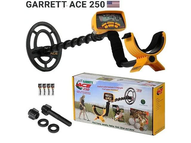 Металошукач Garrett Ace 250 - Офіційний металошукач з гарантією 2 роки!