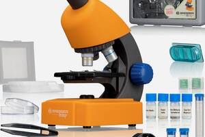 Мікроскоп Bresser Junior 40x-640x Orange з кейсом (8851310) Купи уже сегодня!