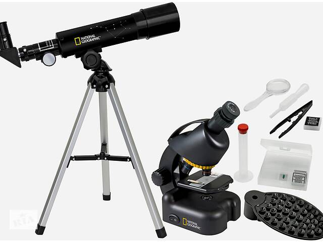 Мікроскоп National Geographic Junior 40x-640x + Телескоп 50/360 з кейсом (9118200) Купи уже сегодня!