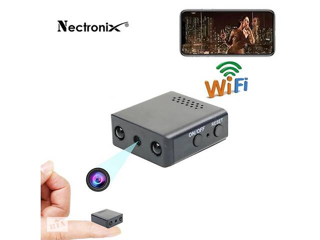 Миниатюрная wifi камера Nectronix RD08, с записю на SD карту до 128 Гб, без аккумулятора