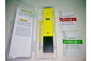 PH метр / PH тестер / PH Meter + розчини + футляр