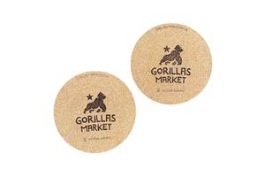 Подставка пробковая под чашку Gorillas Market 6шт