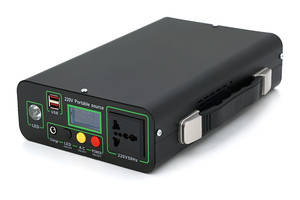 Портативный PowerBank KY-256WH, 220V/20A, 1*AC/220V+1*DC/12V+2*USB/5V, LED + переходник