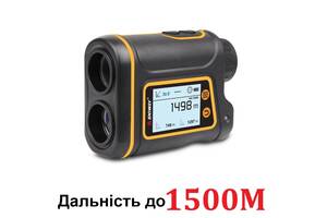 Профессиональный лазерный дальномер до 1500 метров с LCD экраном SNDWAY SW-1500B, скорость, угол, высота, площадь