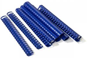 Пружины пластиковые для переплета Agent А4 50 шт 51 мм Синие (8888821510036)