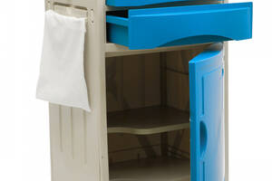 Прикроватный стол-тумба MED1 голубой (широкий) (MED1-TU01)