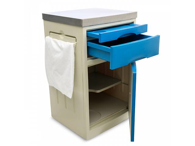Прикроватный стол-тумба MED1 голубой (стандартный) (MED1-TU-02)
