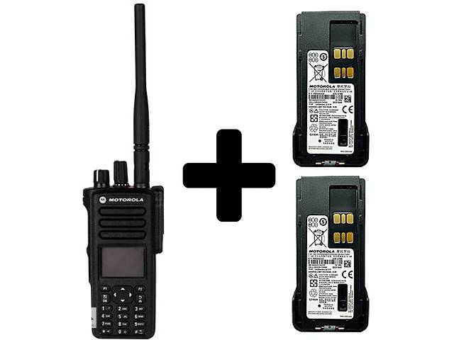 Радиостанция цифровая Motorola DP4800 VHF, 2 аккумулятора IMPRES PMNN4544A в комплекте